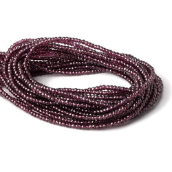 2.5mm Rhodolite Garnet Micro Faceted Rondelle Beads 14 inches 208 pcs AAA (ONLINE ORDER ONLY)