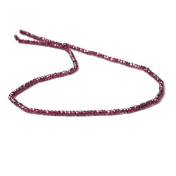 2.4mm Rhodolite Garnet Micro Faceted Rondelle Beads 13 inch 205 pieces AAA (ONLINE ORDER ONLY)