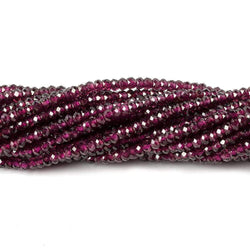 2.4mm Rhodolite Garnet Micro Faceted Rondelle Beads 13 inch 205 pieces AAA (ONLINE ORDER ONLY)