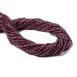 2.4mm Rhodolite Garnet Micro Faceted Rondelle Beads 13 inch 205 pieces AAA (ONLINE ORDER ONLY)
