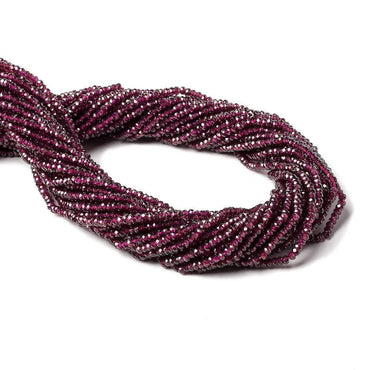 2.4mm Rhodolite Garnet Micro Faceted Rondelle Beads 13 inch 205 pieces AAA (ONLINE ORDER ONLY)