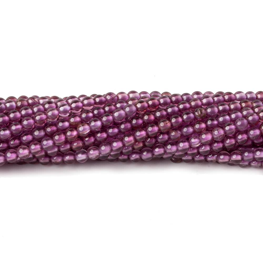 2.5mm Rhodolite Garnet plain round beads 15 inch 165 beads (ONLINE ORDER ONLY)