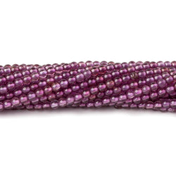 2.5mm Rhodolite Garnet plain round beads 15 inch 165 beads (ONLINE ORDER ONLY)