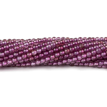2.5mm Rhodolite Garnet plain round beads 15 inch 165 beads (ONLINE ORDER ONLY)