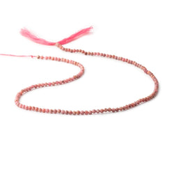 2.5mm Rhodonite Micro Faceted Round Beads 12.5 inch 133 pieces AAA (ONLINE ORDER ONLY)