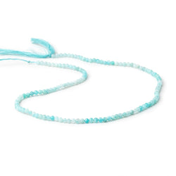 2.5mm Shaded Amazonite Micro Faceted Round Beads 12.5 inch 130 pieces (ONLINE ORDER ONLY)