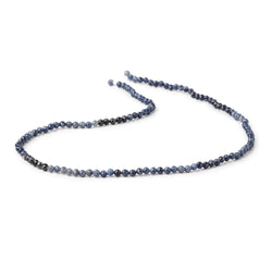 2.5mm Shaded Blue Sapphire Micro Faceted Round Beads 12.25 inch 164 pieces (ONLINE ORDER ONLY)