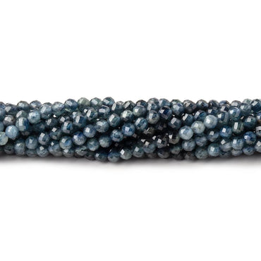 2.5mm Shaded Blue Sapphire Micro Faceted Round Beads 12.5 inch 130 pieces (ONLINE ORDER ONLY)