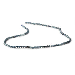 2.5mm Shaded Blue Sapphire Micro Faceted Round Beads 12.5 inch 130 pieces (ONLINE ORDER ONLY)