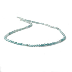 2.5mm Shaded Blue Zircon micro faceted round beads 12.5 inch 150 pieces AAA (ONLINE ORDER ONLY)