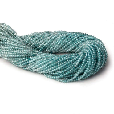 2.5mm Shaded Blue Zircon micro faceted round beads 12.5 inch 150 pieces AAA (ONLINE ORDER ONLY)