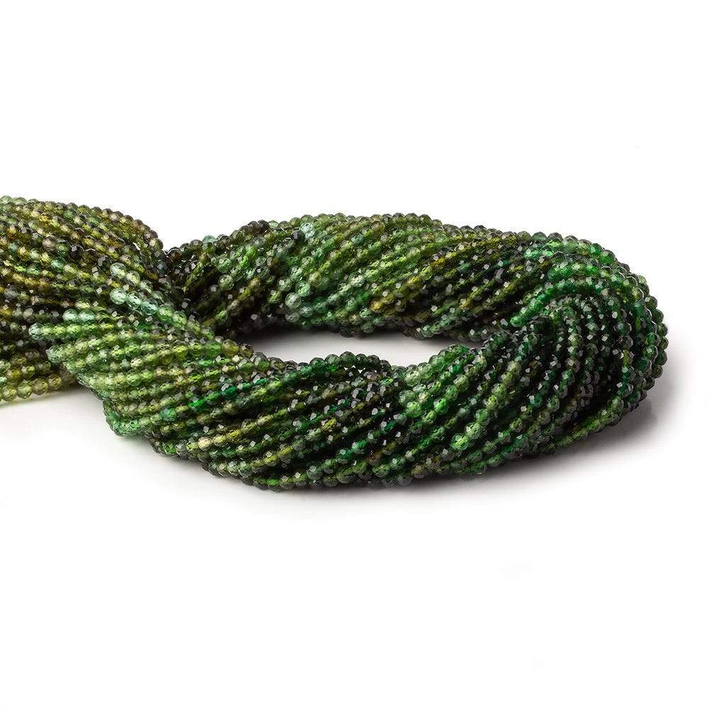 2.5mm Shaded Chrome Tourmaline micro faceted round beads 12.5 inch 133 pieces (ONLINE ORDER ONLY)