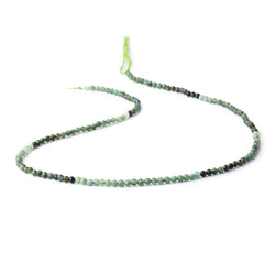 2.5mm Shaded Green Tourmaline Micro Faceted Round Beads 12.5 inch 138 pieces (ONLINE ORDER ONLY)