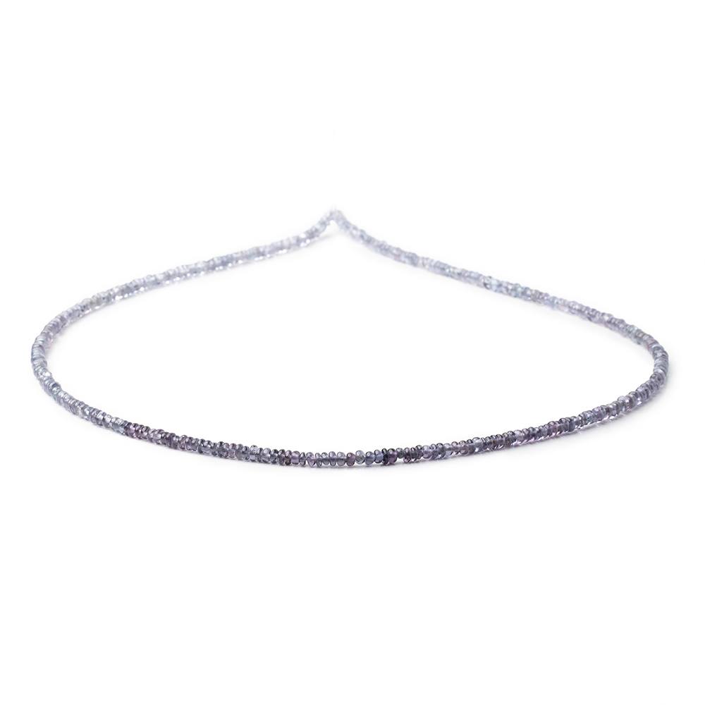 2.5mm Shaded Indigo Spinel Plain Rondelle Beads 16 inch 300 pieces AA (ONLINE ORDER ONLY)