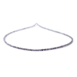2.5mm Shaded Indigo Spinel Plain Rondelle Beads 16 inch 300 pieces AA (ONLINE ORDER ONLY)