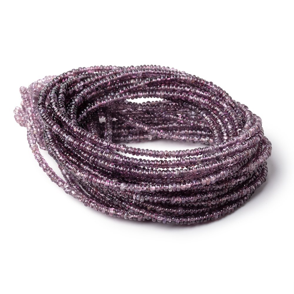 2.5mm Shaded Plum Spinel Plain Rondelle Beads 16 inch 300 pieces AA (ONLINE ORDER ONLY)