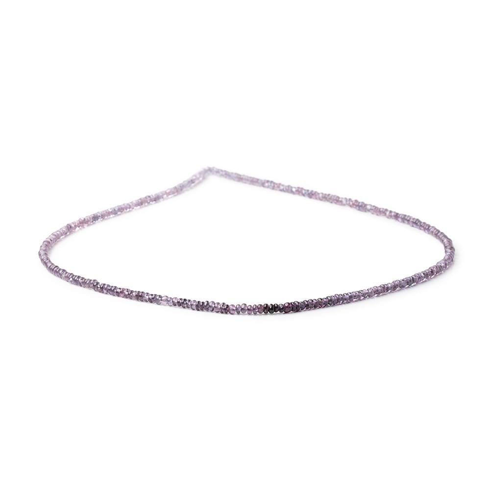 2.5mm Shaded Purple Spinel Plain Rondelle Beads 16 inch 300 pieces AA (ONLINE ORDER ONLY)