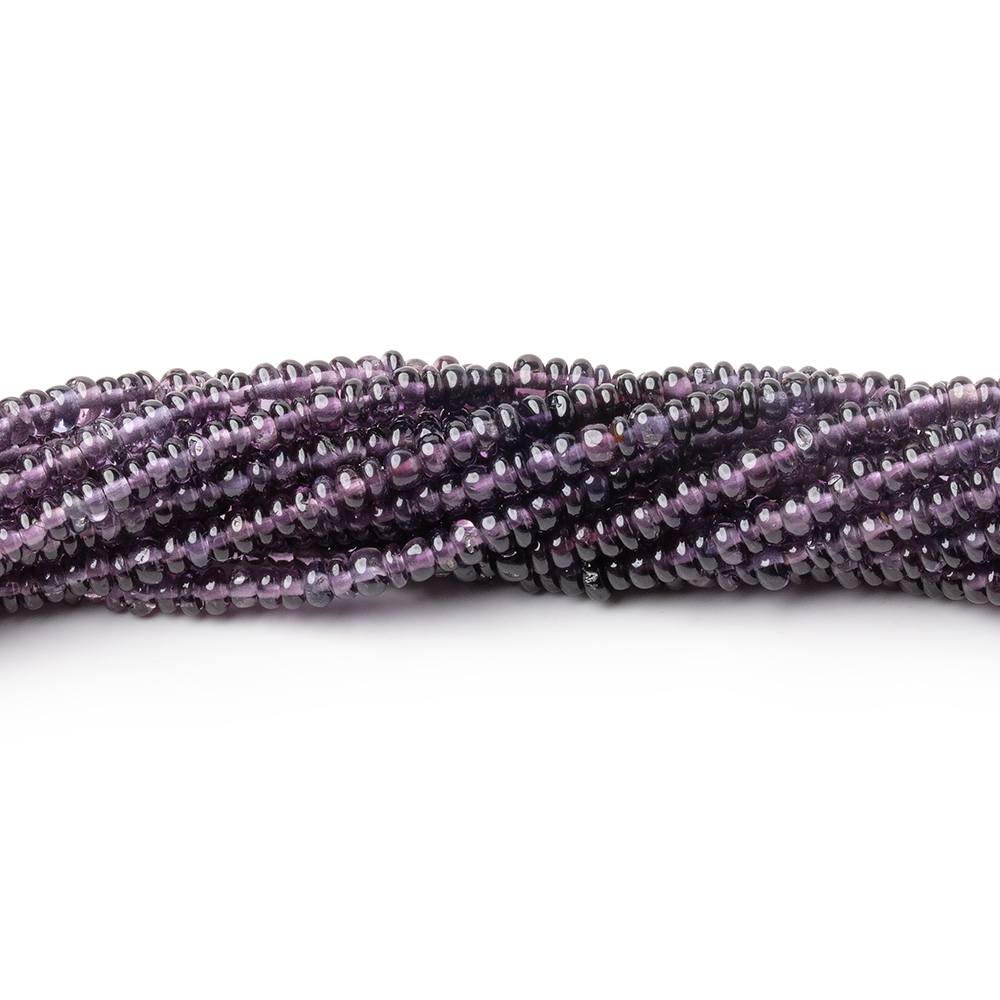 2.5mm Shaded Purple Spinel Plain Rondelle Beads 16 inch 300 pieces AA (ONLINE ORDER ONLY)