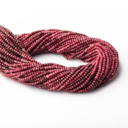 2.5mm Shaded Thulite Micro Faceted Rondelle Beads 12.5 inch 160 pieces (ONLINE ORDER ONLY)