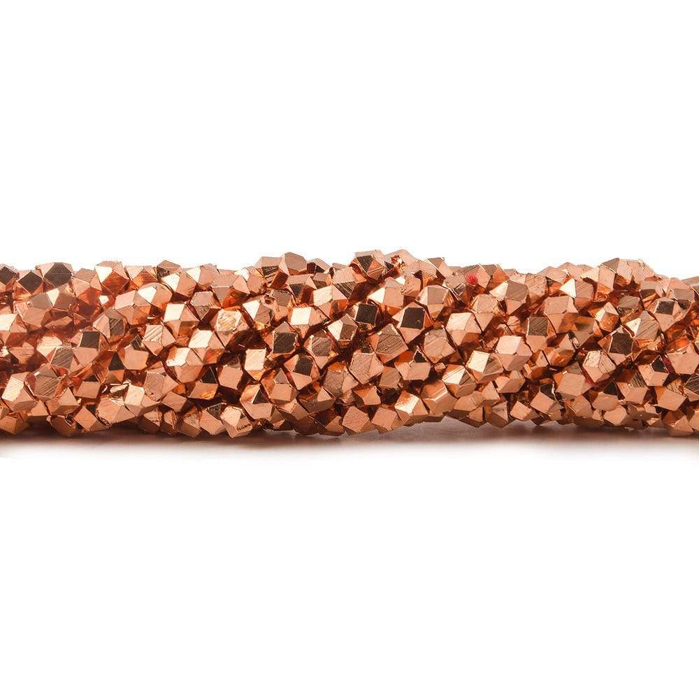 2.5mm Shiny Faceted Nugget Beads 8 inch 80 pieces (ONLINE ORDER ONLY)