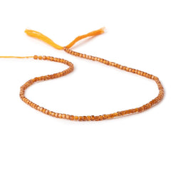2.5mm Spessartite Garnet Micro Faceted Cube Beads 12.5 inch 134 pieces (ONLINE ORDER ONLY)