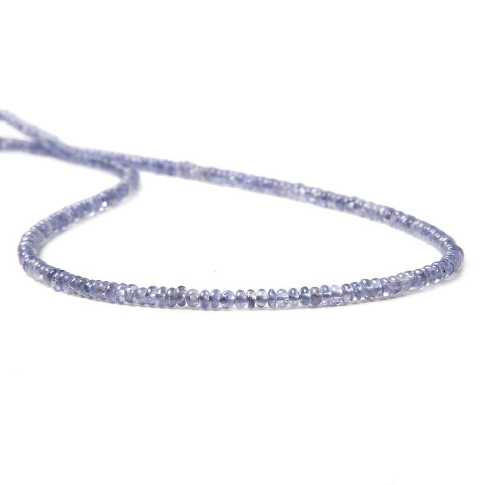 2.5mm Tanzanite Beads Plain Rondelle 13 inch 221 pieces (ONLINE ORDER ONLY)