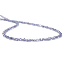 2.5mm Tanzanite Beads Plain Rondelle 13 inch 221 pieces (ONLINE ORDER ONLY)