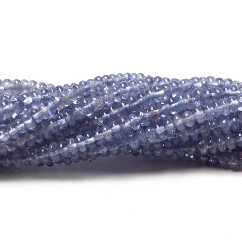 2.5mm Tanzanite Beads Plain Rondelle 13 inch 221 pieces (ONLINE ORDER ONLY)