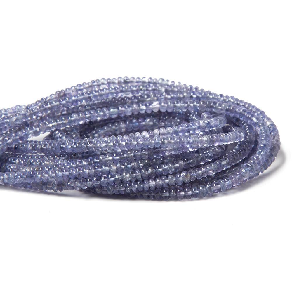 2.5mm Tanzanite Beads Plain Rondelle 13 inch 221 pieces (ONLINE ORDER ONLY)