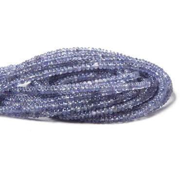 2.5mm Tanzanite Beads Plain Rondelle 13 inch 221 pieces (ONLINE ORDER ONLY)