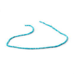2.5mm Turquoise Howlite Plain Disc Rondelle Beads 14.5 inch 260 pieces (ONLINE ORDER ONLY)