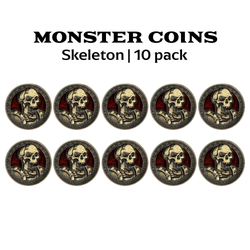 Monster Coins - Skeleton - 10 Pack
