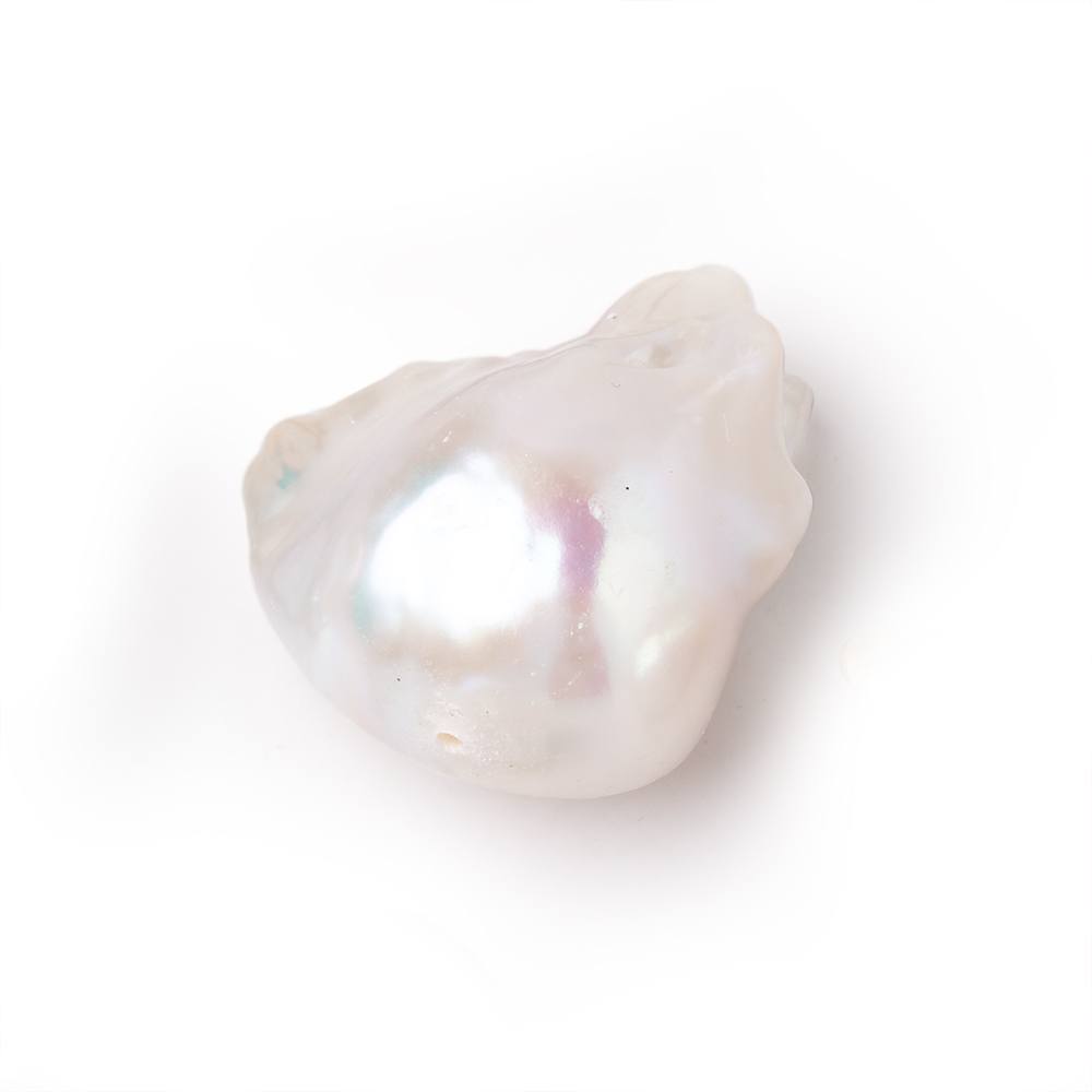 25x16-30x17mm White Ultra Baroque Freshwater Pearl Focal 1 piece AA (ONLINE ORDER ONLY)
