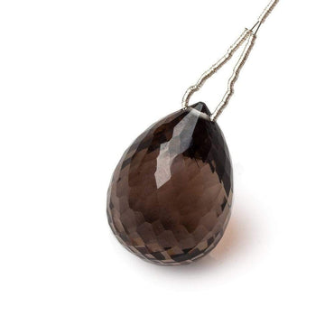 25x17mm Smoky Quartz Tear Drop focal bead 1 Piece AAA Grade (ONLINE ORDER ONLY)