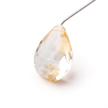 25x17x12mm Citrine Faceted Pear Focal Bead 1 piece (ONLINE ORDER ONLY)