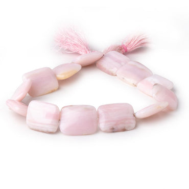 25x20mm Pink Peruvian Opal Plain Rectangle Beads 12 inch 13 pieces (ONLINE ORDER ONLY)
