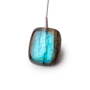 25x20x7mm Labradorite Plain Cushion Pendant 1 AAA Focal (ONLINE ORDER ONLY)