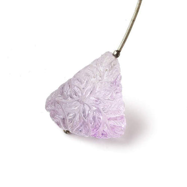 25x26x16mm Ametrine Floral Carved Nugget Focal Bead 1 piece (ONLINE ORDER ONLY)