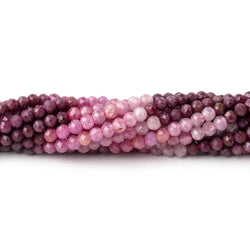 2.6-2.8mm Shaded Ruby Micro Faceted Rondelle Beads 12.5 inch 132 pieces (ONLINE ORDER ONLY)