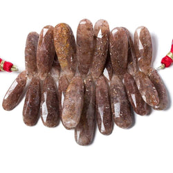 26- 42mm Ferrous Quartz Elongated Pear Beads 3 inch 21 pieces (ONLINE ORDER ONLY)