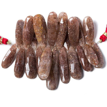 26- 42mm Ferrous Quartz Elongated Pear Beads 3 inch 21 pieces (ONLINE ORDER ONLY)