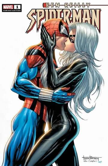 Ben Reilly Spider-Man #1 Tyler Kirkham Variant Black Cat Kiss (01/19/2022) Marvel (ONLINE ORDER ONLY)