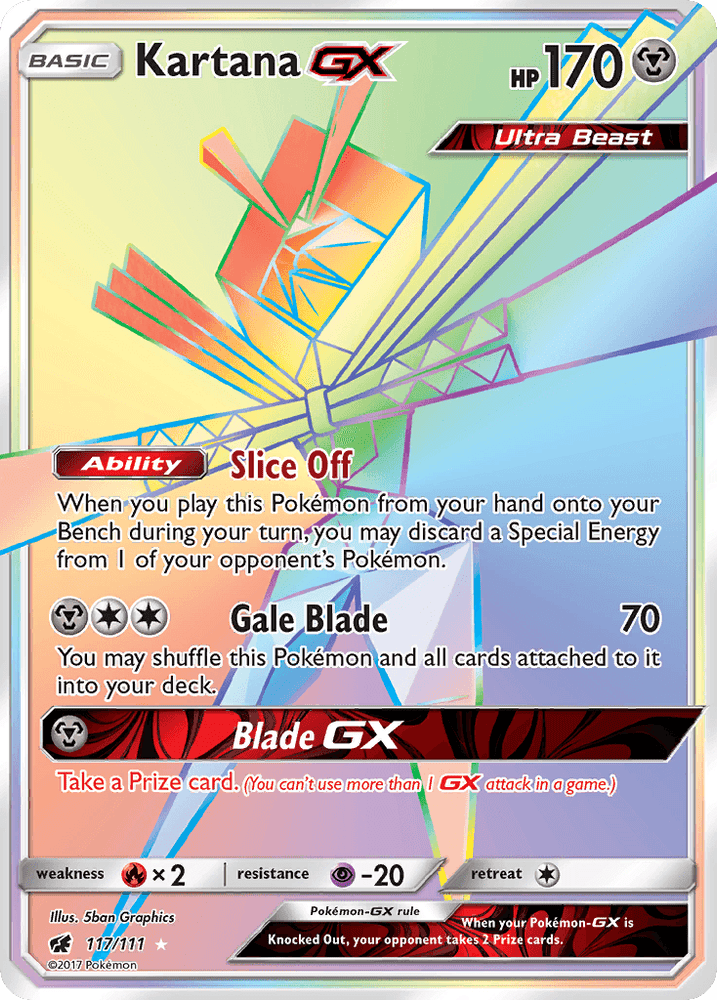 Kartana GX (117/111) [Sun & Moon: Crimson Invasion] (Online Only)