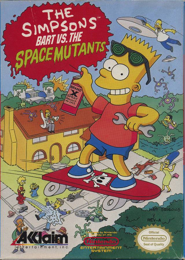 The Simpsons Bart vs the Space Mutants (Nintendo NES) (Online Only)