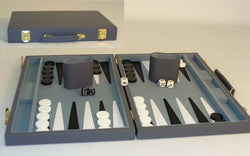 Backgammon - 18" Grey Vinyl Set (ONLINE ORDER ONLY)