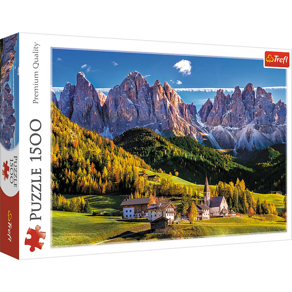 Trefl Red Val di Funes Valley, Dolomites, Italy 1500 Piece Puzzle (ONLINE ORDER ONLY)