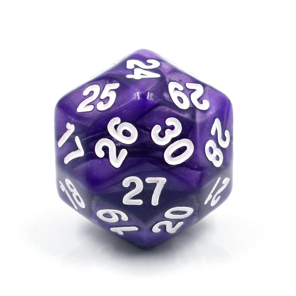 D30 Purple Pearl Single Die 30 Sided/s by HDdice / HengDadice (Online Only)