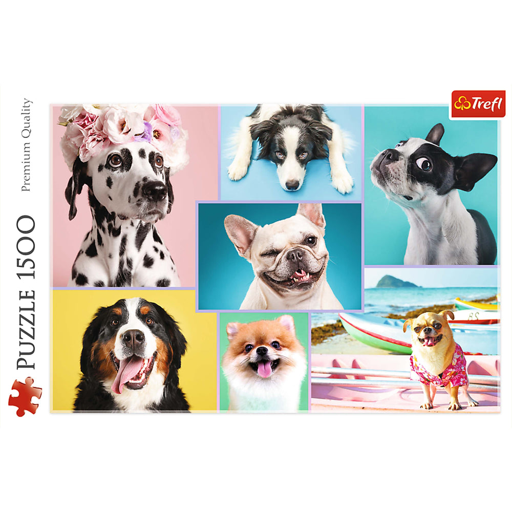 Trefl Red Cute Dogs 1500 Piece Puzzle (ONLINE ORDER ONLY)