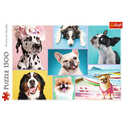 Trefl Red Cute Dogs 1500 Piece Puzzle (ONLINE ORDER ONLY)