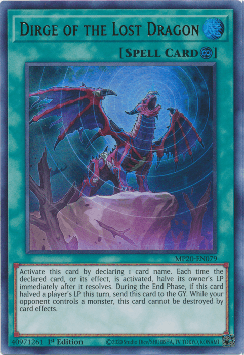 Dirge of the Lost Dragon [MP20-EN079] Ultra Rare (ONLINE ORDER ONLY)